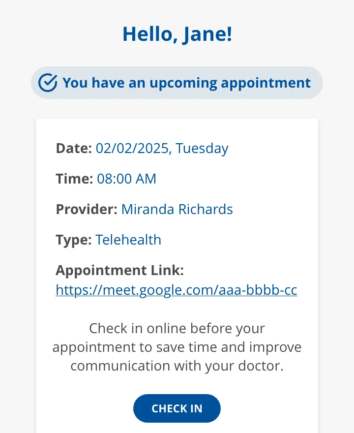Convenient and Secure Access for Patients