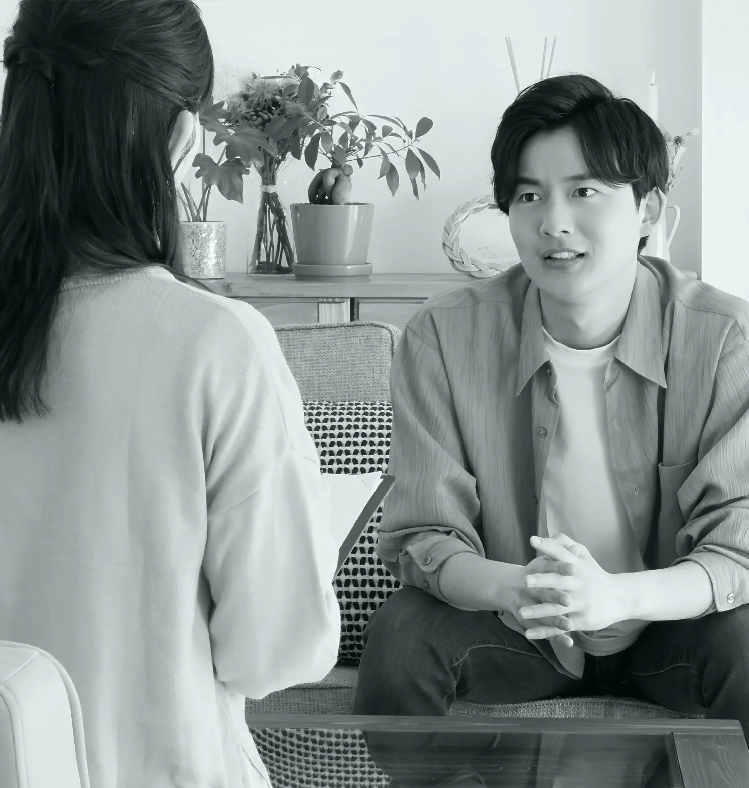 Patient with mental health professional